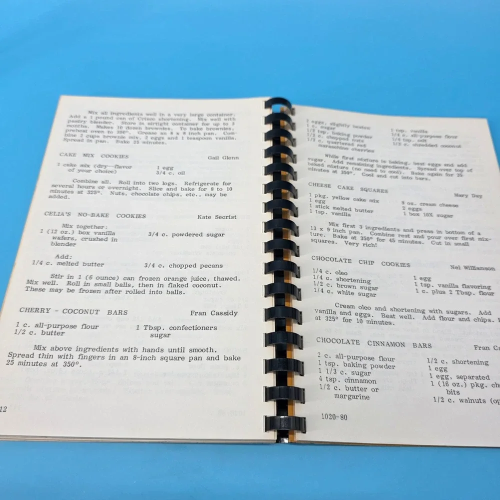 Vintage 1980 Georgia Harmony Grits‎ Sweet Adeline Style! Spiral Bound Cookbook